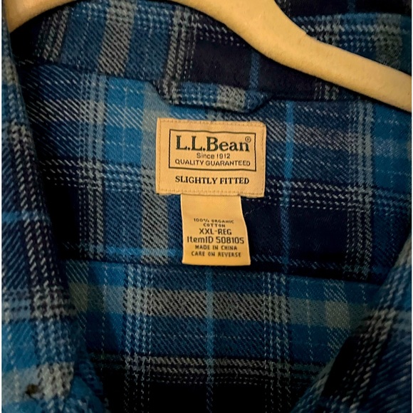 L.L.Bean Flannel men’s - Picture 2 of 4